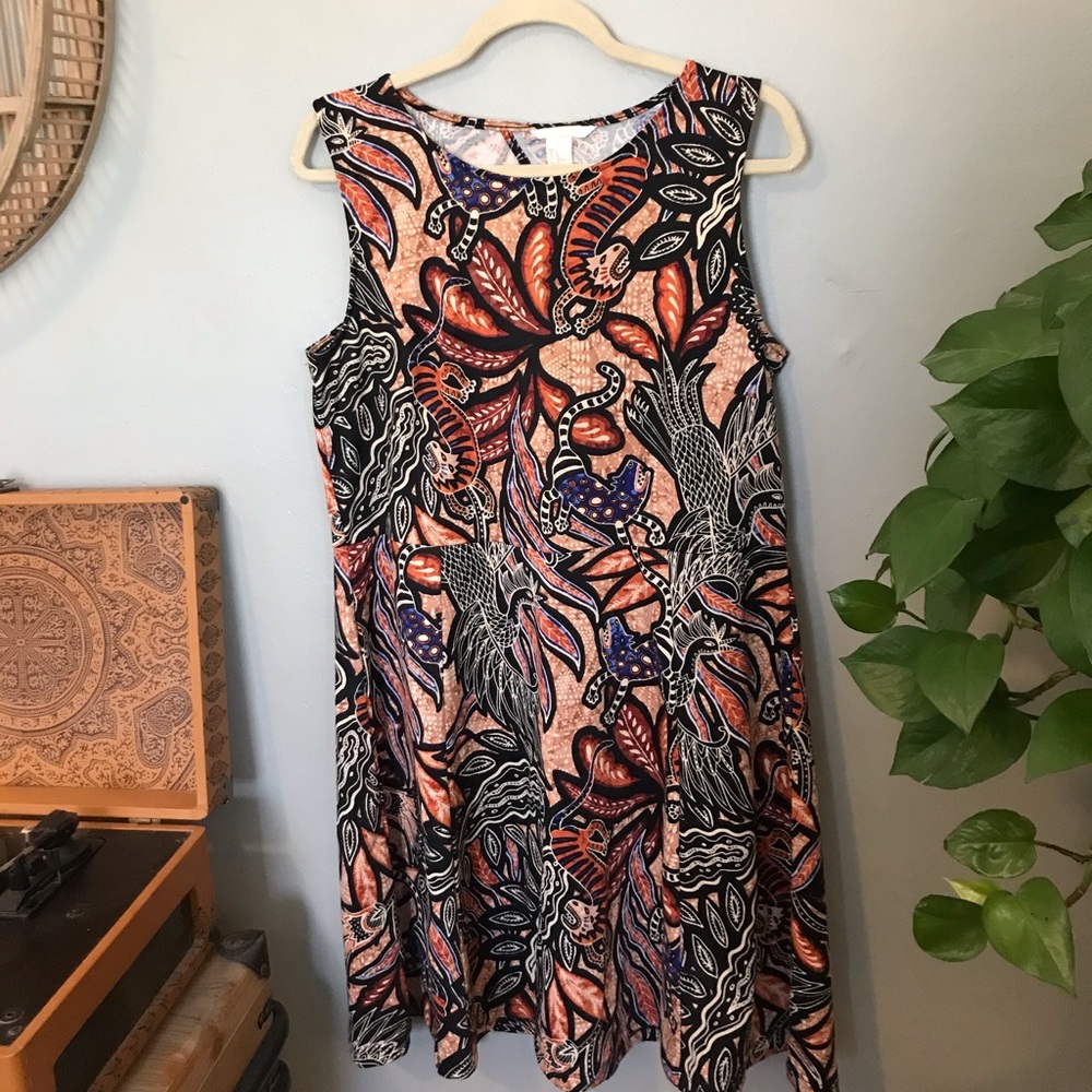 Animal print dress
